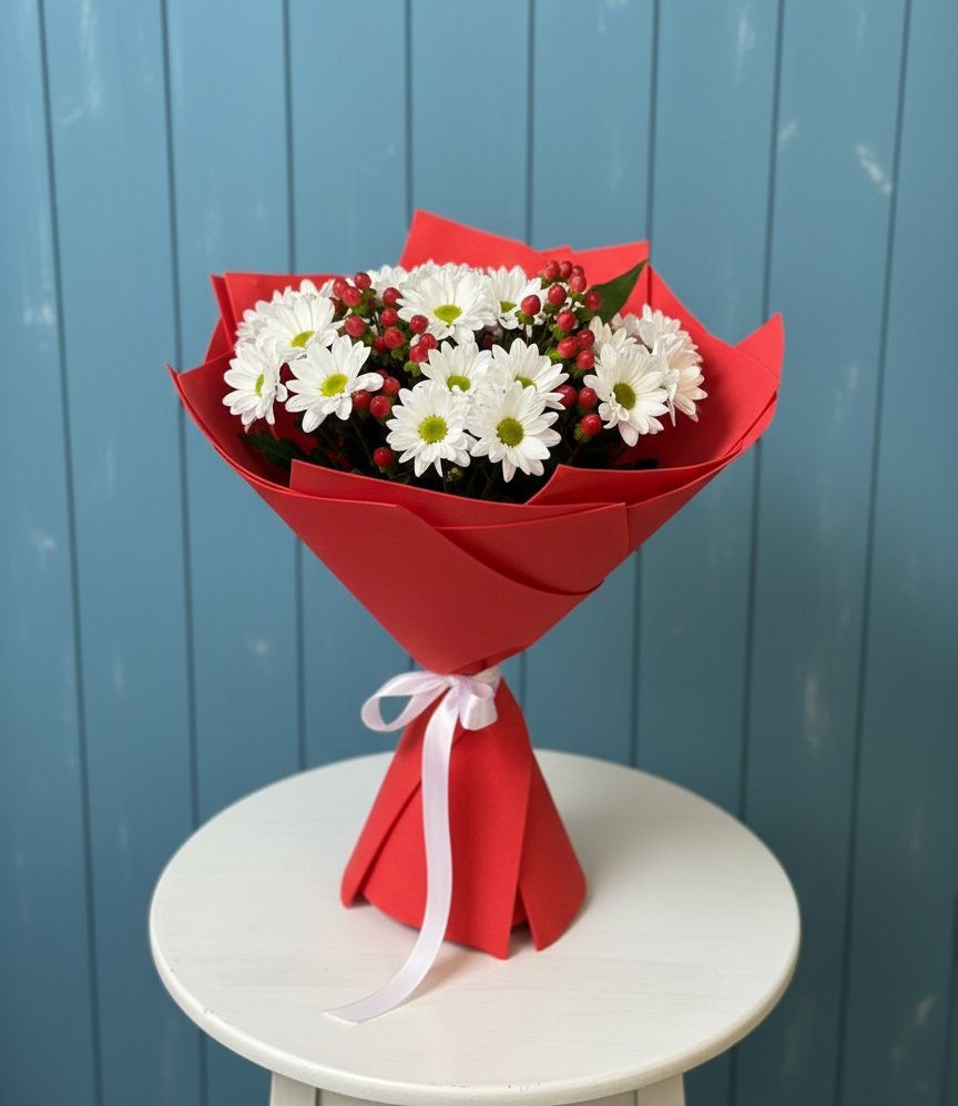 Букет цветов из: Хризантемы в Ельдигино