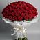 Букет 101 Красная роза Блэк Мэджик в Ельдигино