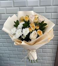 Букет цветов из:  Розы и Хризантемы в Ельдигино