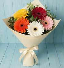 Букет цветов из:  Герберы в Ельдигино