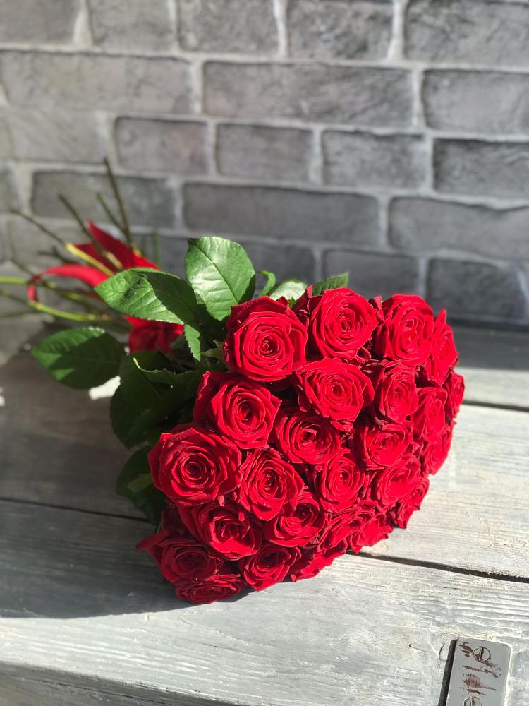 Букет Красные розы Фридом в Ельдигино