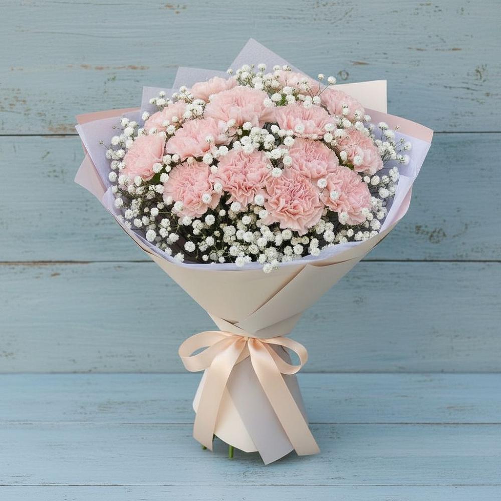 Букет цветов из: Гвоздики в Ельдигино