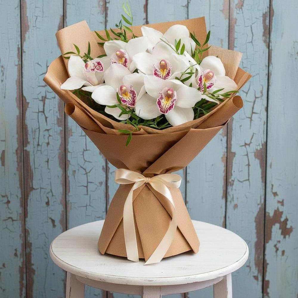 Букет цветов из: Орхидеи и Розы в Ельдигино