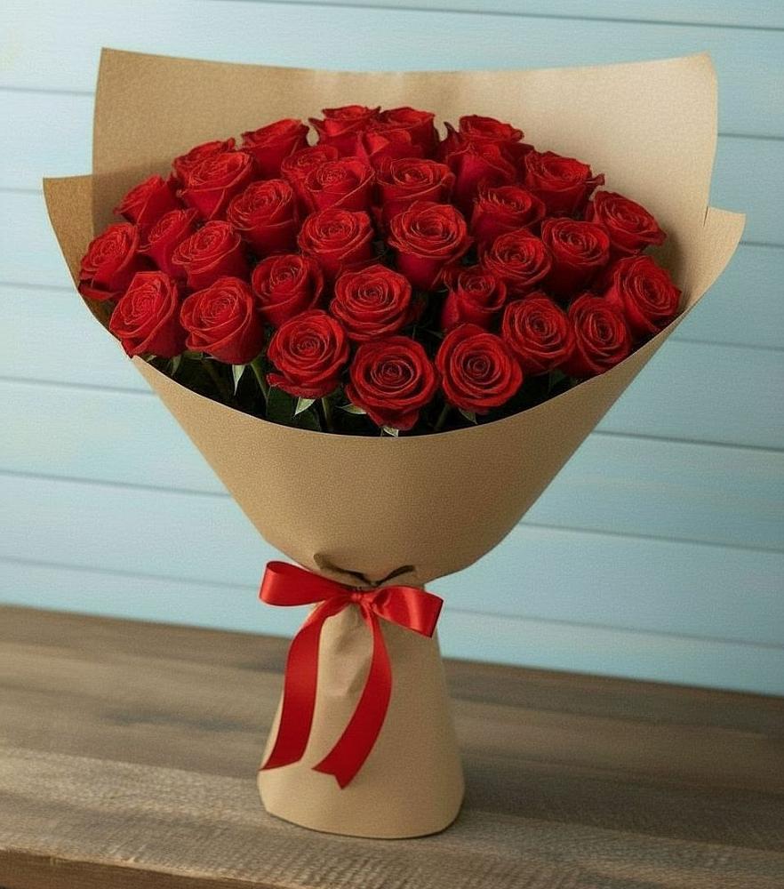 Букет Красные розы Милано в Ельдигино