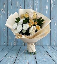 Букет цветов из:  Розы и Хризантемы в Ельдигино