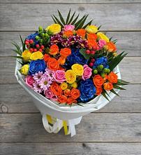 Букет цветов из:  Розы и Хризантемы в Ельдигино