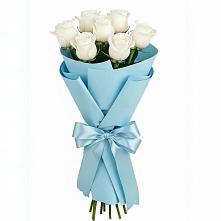 Букет 7 белых роз Проуд #REPLACE_PRED# Ельдигино