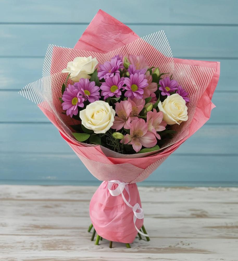 Букет цветов из: Герберы в Ельдигино