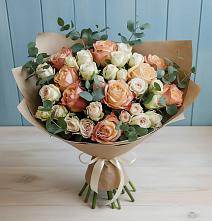 Букет цветов из:  Альстромерии и Розы #REPLACE_PRED# Ельдигино